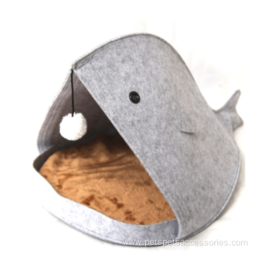 warm plush shark beak pet house durable pet